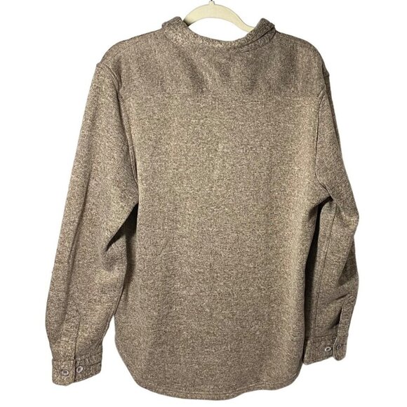 MOSSY OAK Men's Size XL, Button Uo, Long Sleeve, Sweater Shirt, Color Beige - Picture 2 of 6